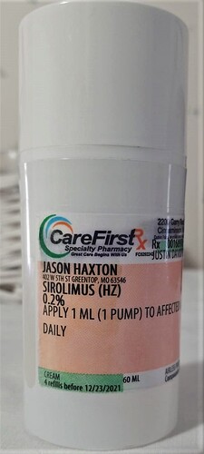 CareFirst compounded .02% Sirolimus