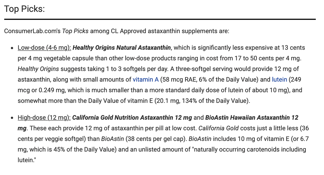 Astaxanthin A Potential Treatment in Disease and Aging, Lifespan