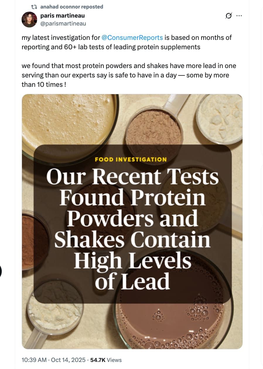 Lead in Protein